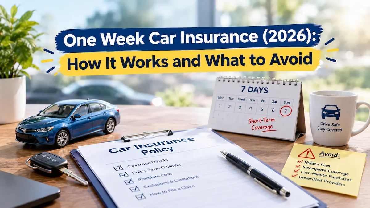 One Week Car Insurance (2026): How It Works and What to Avoid
