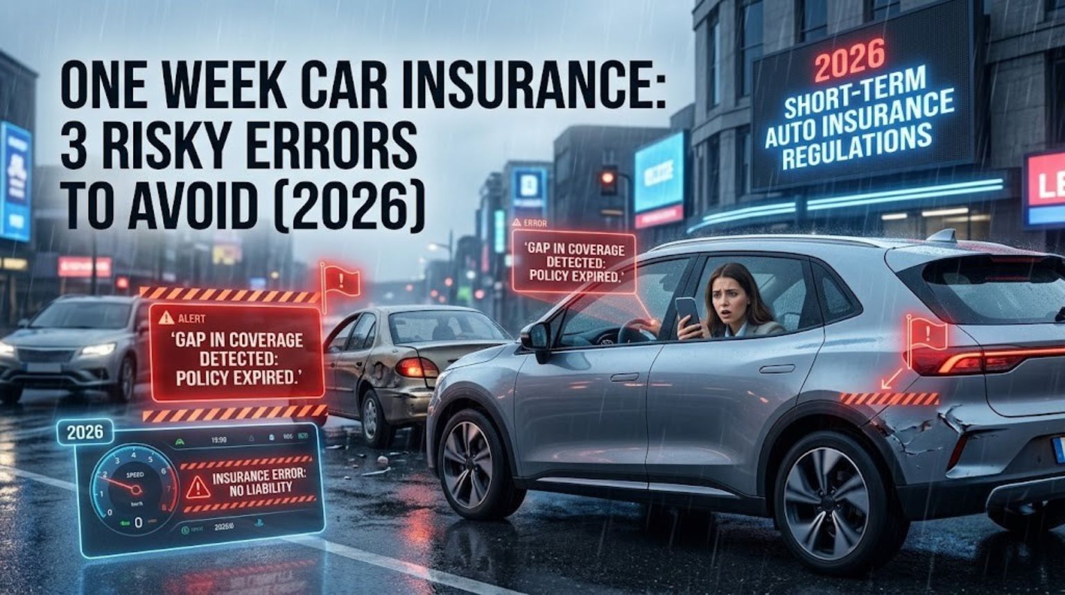 One Week Car Insurance: 3 Risky Errors to Avoid (2026)