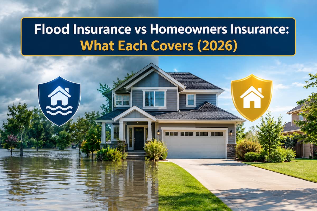 Flood Insurance vs Homeowners Insurance: What Each Covers (2026)